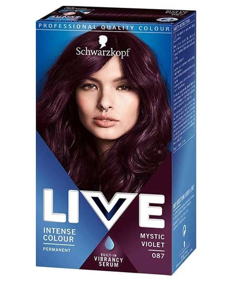 LIVE COLOR INTENSE PERMANENT COLOURS 87 MYSTIC VOILET 