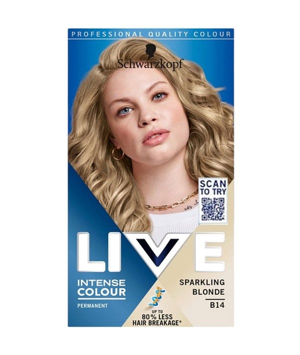 LIVE INTENSE PERMANENT COLOUR B14 SPARKLING BLONDE 