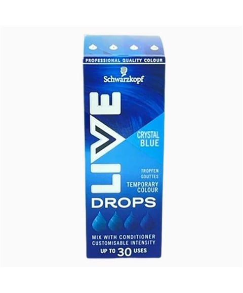 LIVE DROPS TEMPORARY COLOUR CRYSTAL BLUE 