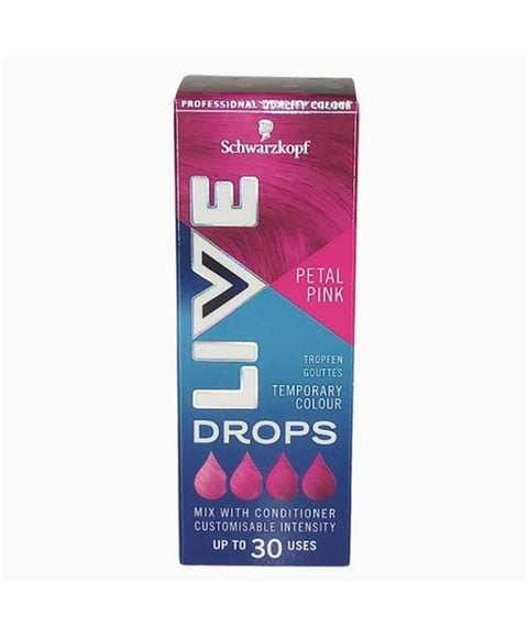 LIVE DROPS TEMPORARY COLOUR PETAL PINK 