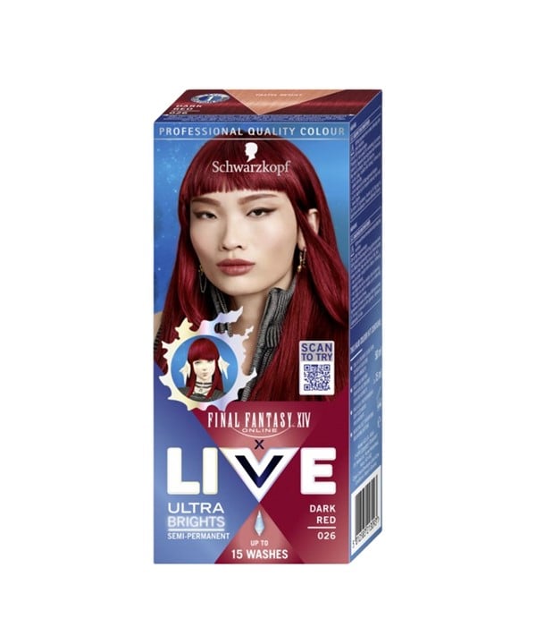 LIVE ULTRA BRIGHTS SEMI PERMANENT DARK RED 026 