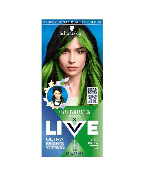 LIVE ULTRA BRIGHT SEMI PERMANENT VIVID GREEN 024 