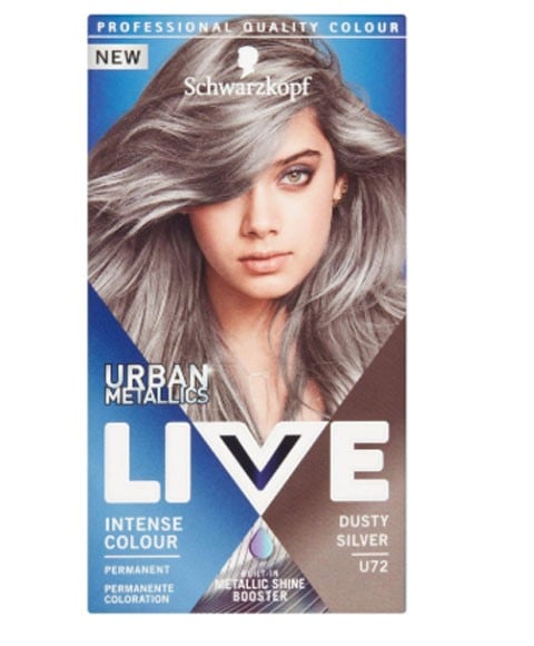 LIVE URBAN METALIC INTENSE PERMANENT COLOUR  U72 DUSTY SIL
