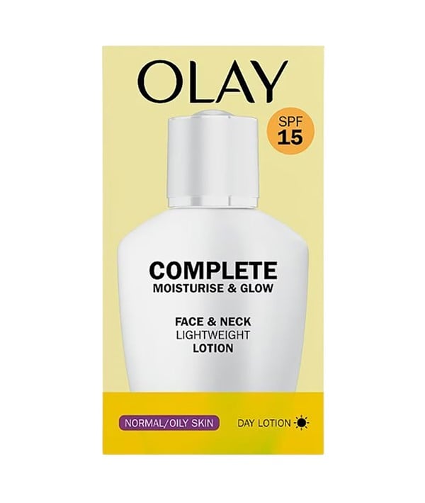 OLAY COMPLETE MOISTURE AND GLOW FACE AND NECK DAY LOTION S