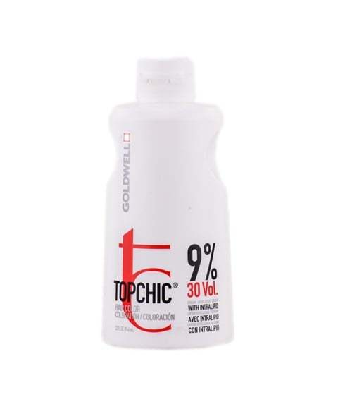 TOPCHIC PERMANENT HAIR COLOR CREAM DEVELOPER LOTION 