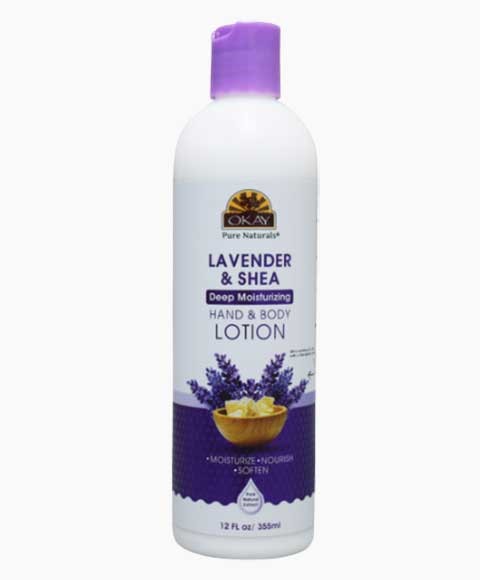 OKAY LAVENDER SHEA DEEP MOISTURIZING HAND AND BODY LOTION