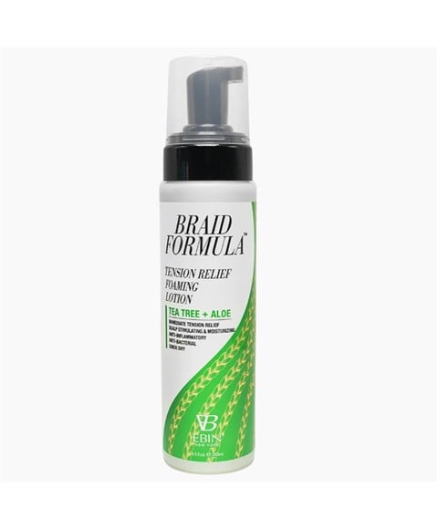 BRAID FORMULA TENSION RELIEF FOAMING LOTION WITH TEA TREE