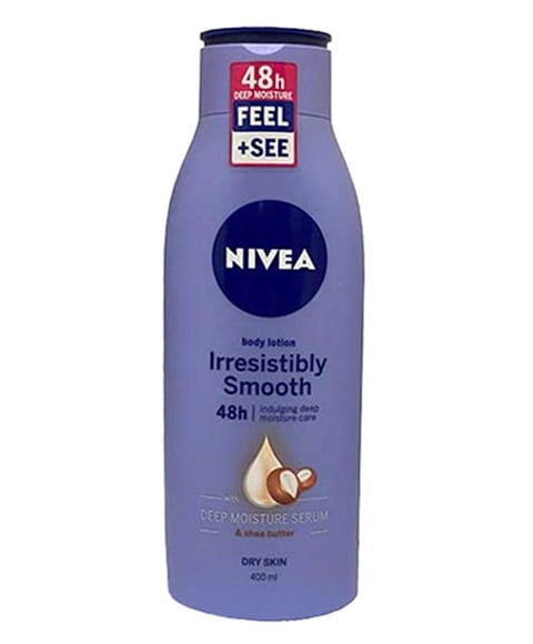 NIVEA IRRESISTIBLY SMOOTH SHEA BUTTER BODY LOTION 