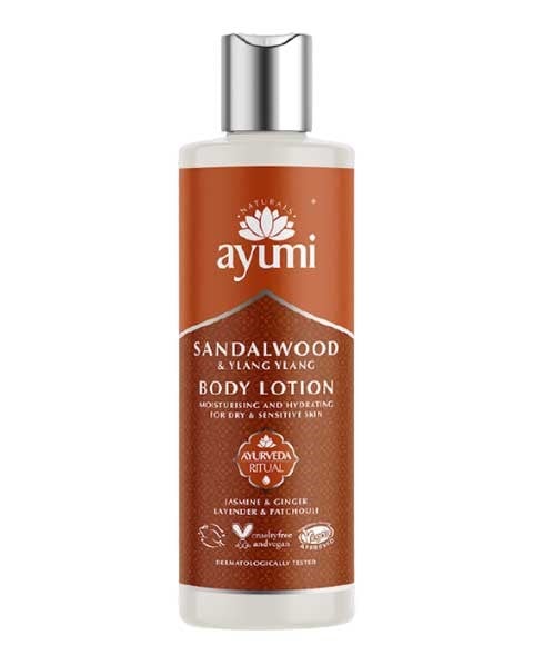 AYUMI NATURALS SANDALWOOD AND YLANG YLANG BODY LOTION 