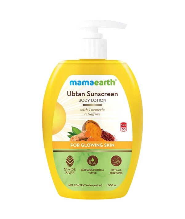 TURMERIC AND SAFFRON UBTAN SUNSCREEN BODY LOTION LOTION FO