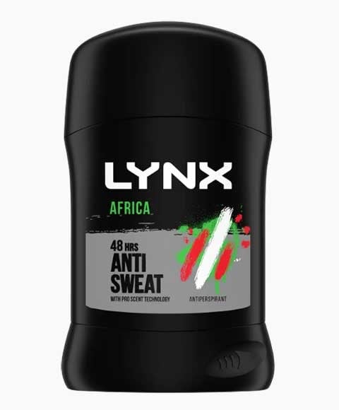 LYNX AFRICA 48HR ANTI SWEAT ANTIPERSPIRANT STICK 