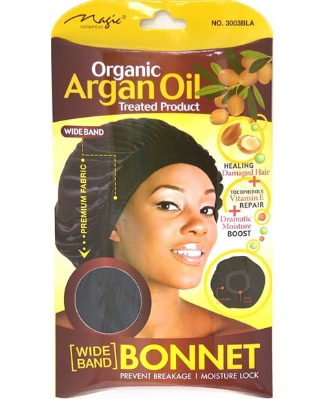 MAGIC COLLECTION ORGANIC ARGAN OIL BONNET 3003BLA 