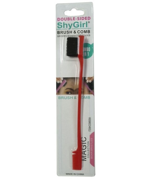 MAGIC COLLECTION DOUBLE SIDED SHY GIRL BRUSH AND COMB  