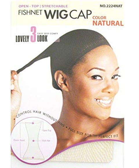 MAGIC COLLECTION OPEN TOP STRETCHABLE FISHNET WIG CAP 2224