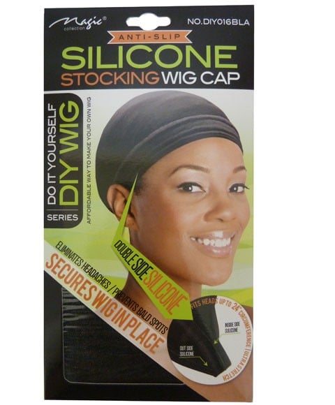 MAGIC COLLECTION SILICONE STOCKING WIG CAP DIY016BLA 