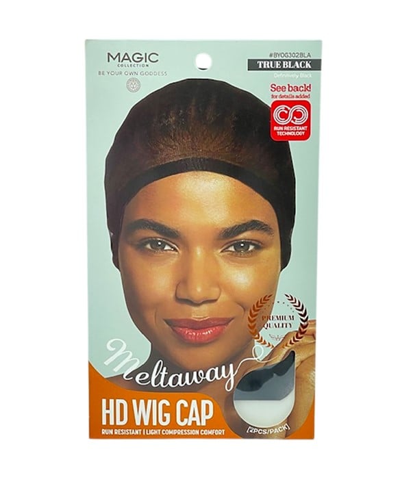 MAGIC COLLECTION HD MELTAWAY WIG CAP BYOG302BLA TRUE BLACK