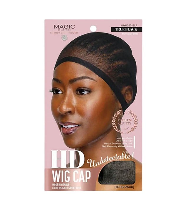 MAGIC COLLECTION HD WIG CAP BYOG301BLA TRUE BLACK 