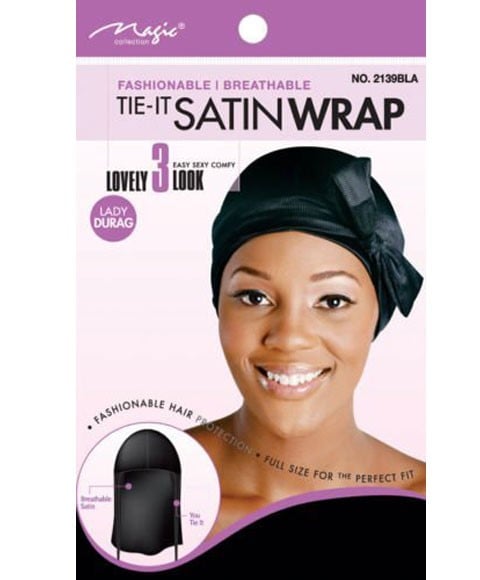 MAGIC COLLECTION SATIN TIE IT WRAP LADY DURAG 2139 