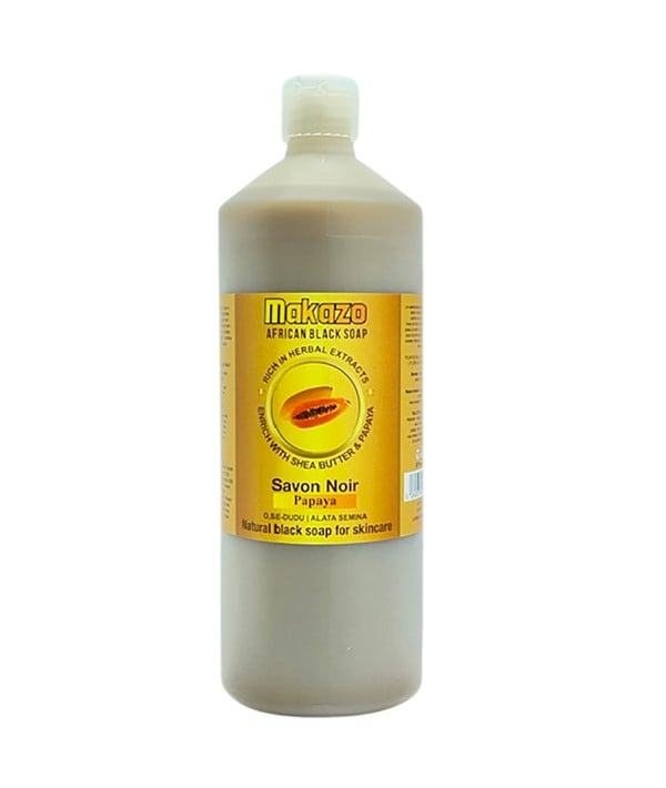 MAKAZO PAPAYA AFRICAN BLACK SOAP DAILY BODY WASH 