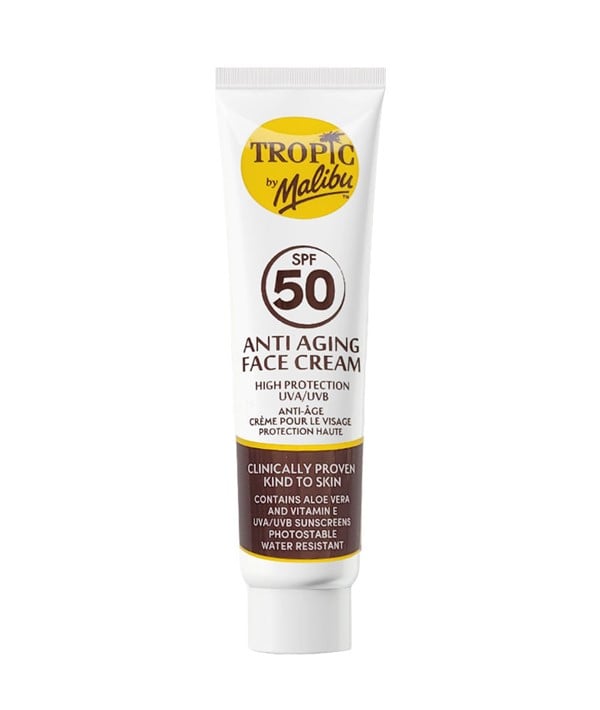 MALIBU TROPIC ANTI AGING FACE CREAM SPF50 