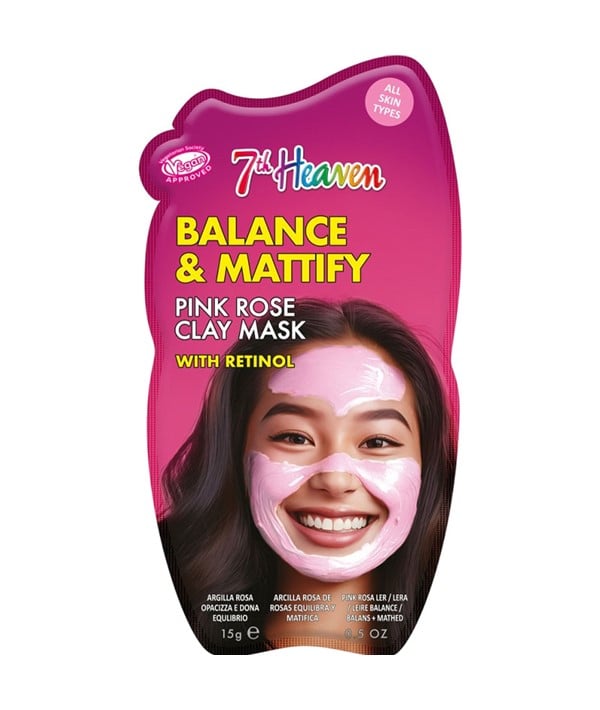 7TH HEAVEN BALANCE AND MATTIFY PINK ROSE CLAY MASK 