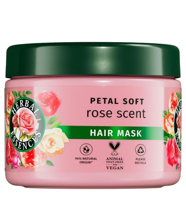 HERBAL ESSENCES PETAL SOFT ROSE SCENT HAIR MASK 