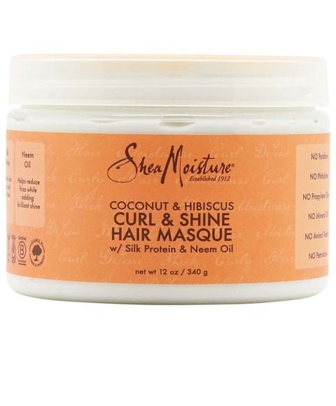 COCONUT AND HIBISCUS CURL AND SHINE HAIR MASQUE 