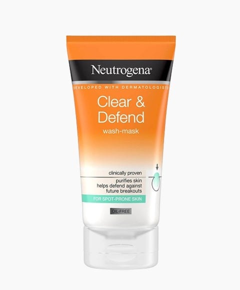 NEUTROGENA CLEAR AND DEFEND WASH MASK 