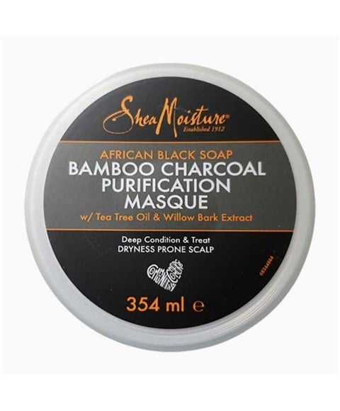 AFRICAN BLACK SOAP BAMBOO CHARCOAL PURIFICATION MASQUE 