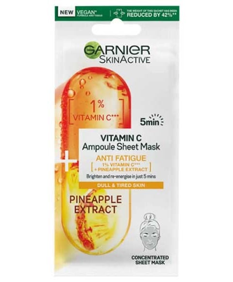 SKIN ACTIVE VITAMIN C AMPOULE SHEET MASK 