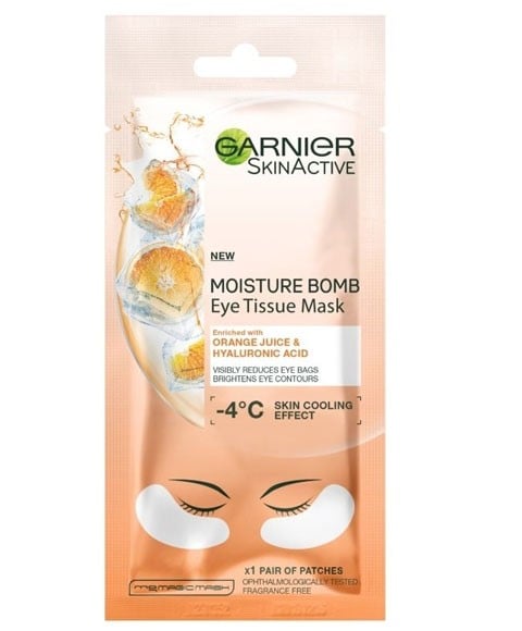 SKIN ACTIVE MOISTURE BOMB EYE TISSUE MASK WITH ORANGE JUIC