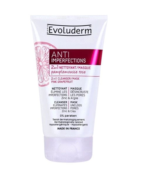 ANTI IMPERFECTIONS 2 IN 1 CLEANSER MASK WITH PINK GRAPEFRU