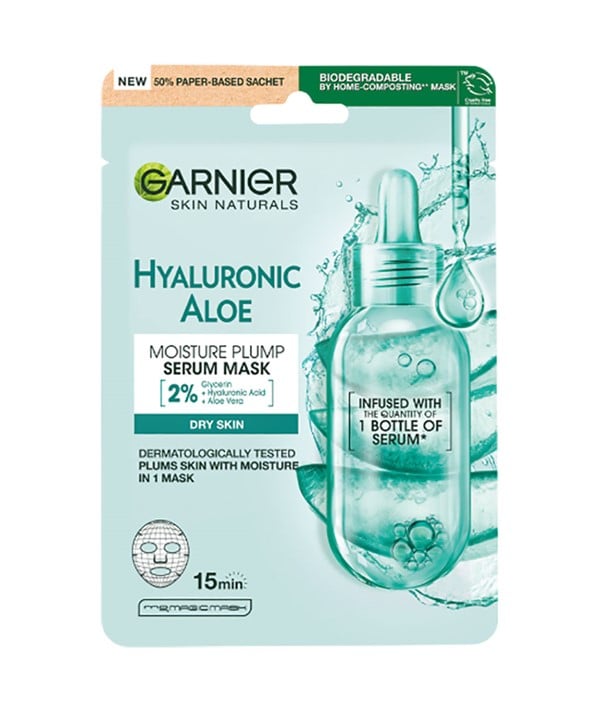 SKIN ACTIVE HYALURONIC ALOE MOISTURE PUMP SERUM MASK 