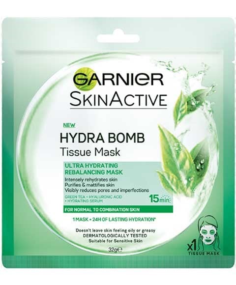 SKIN ACTIVE MOISTURE BOMB RE BALANCING TISSUE MASK 