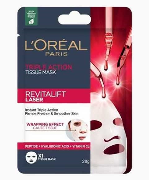 REVITALIFT LASER TRIPLE ACTION TISSUE MASK 
