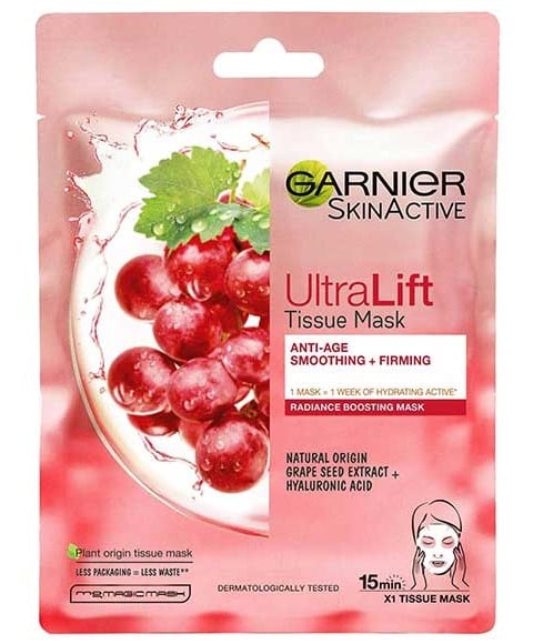 SKIN ACTIVE ULTRA LIFT TISSUE MASK WITH GRAPE SEED EXTRACT