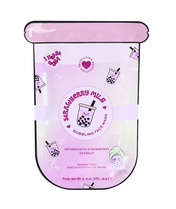 STRAWBERRY MILK BUBBLING FACE MASK 