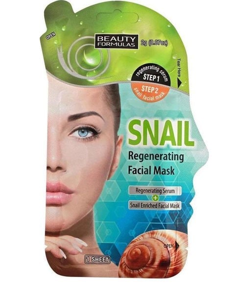 BEAUTY FORMULAS SNAIL REGENERATING FACIAL MASK 