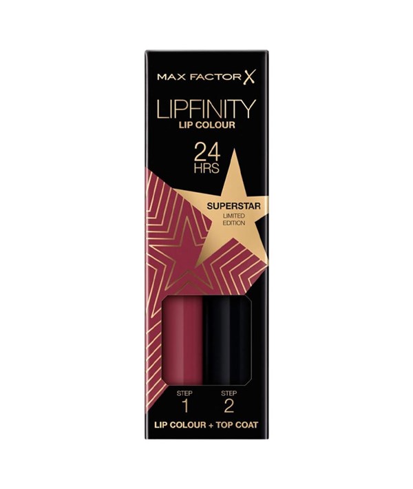 MAX FACTOR 24H LIPFINITY LIP COLOUR SUPERSTAR LIMITED EDIT