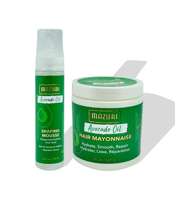 MAZURI HAIR MAYONNAISE AVOCADO OIL HAIR MOISTURISING BUNDL