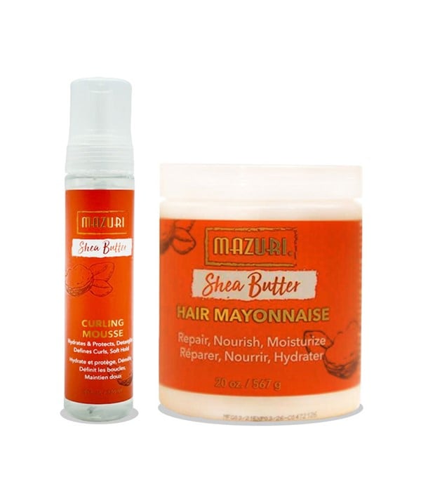 MAZURI HAIR MAYONNAISE SHEA BUTTER HAIR MOISTURISING BUNDL