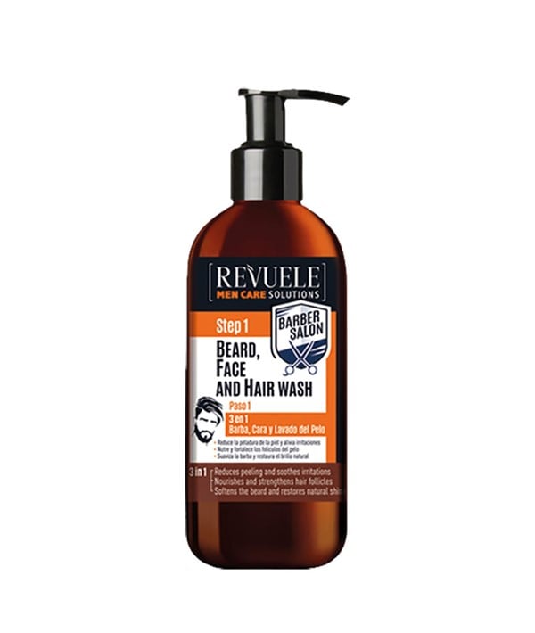 MEN CARE SOLUTIONS 3 IN 1 BEARD FACE AND HAIR WASH 