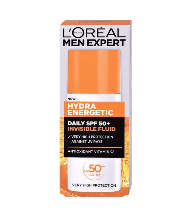 MEN EXPERT HYDRA ENERGETIC DAILY INVISIBLE FLUID SPF50 