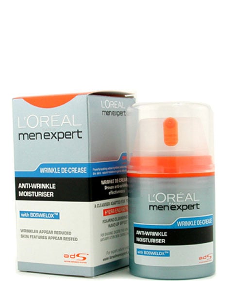 MEN EXPERT WRINKLE DE CREASE ANTI WRINKLE MOISTURISER 