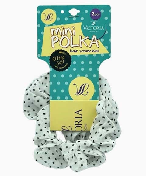 MINI POLKA HAIR SCRUNCHIES 80A2 