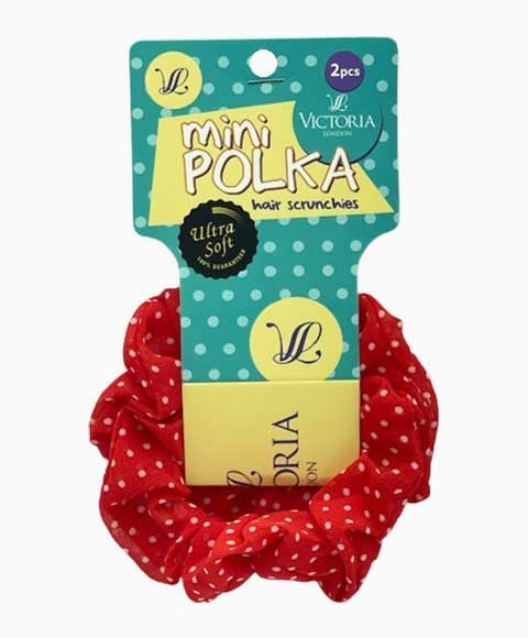 MINI POLKA HAIR SCRUNCHIES 80A4 