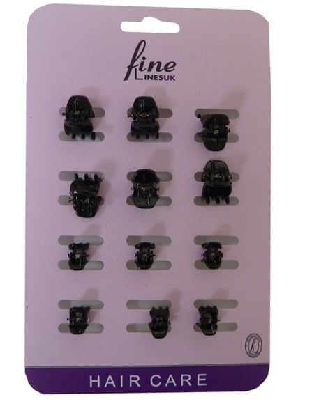 FINE LINESUK MINI CLAW CLIPS 6202 ASSORTED 