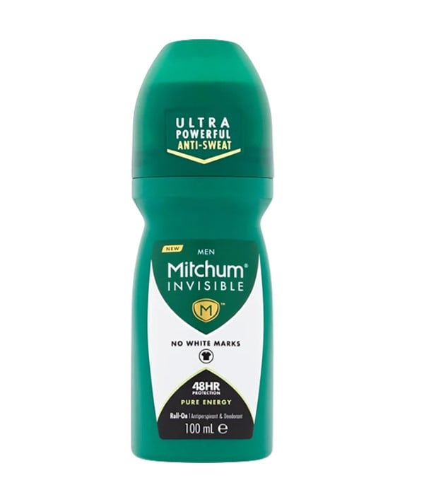 MITCHUM MEN 48H PURE ENERGY NO WHITE MARKS ROLL ON 