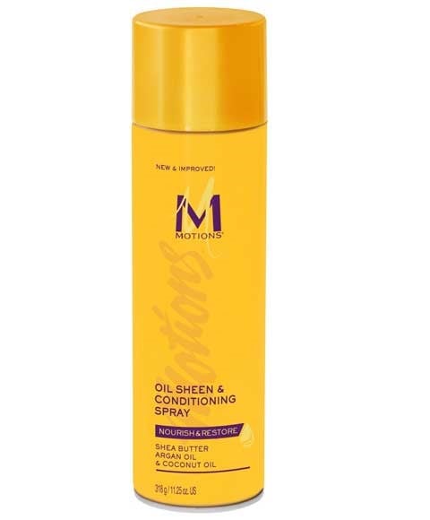MOTIONS NOURISH AND RESTORE SHEEN AND CONDITIONING SPRAY 