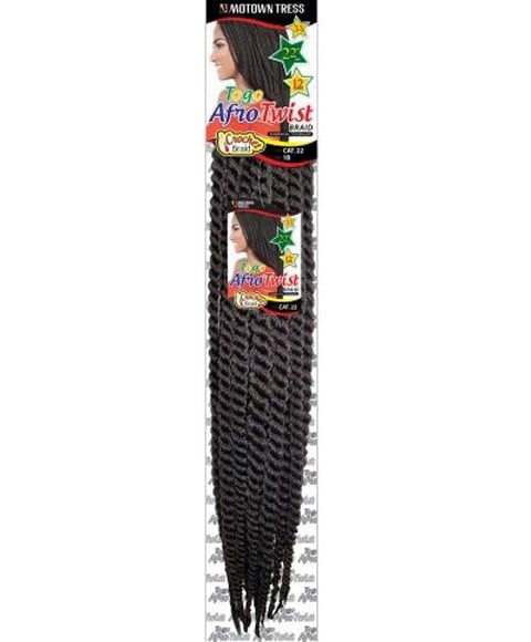 MOTOWN TRESS SYN CAT 22 TOGO AFRO TWIST BRAID 